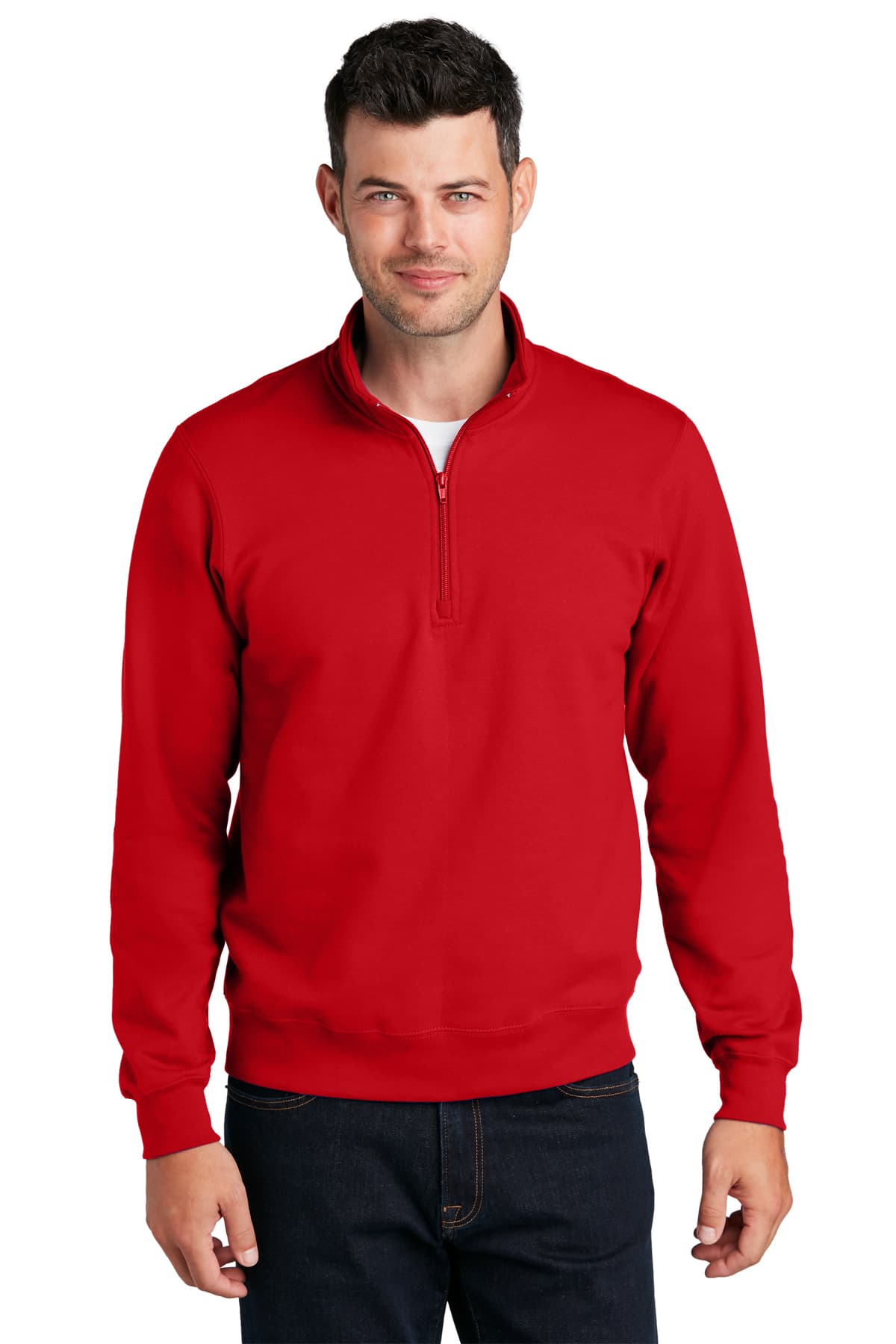 Port & Company® Fan Favorite™ Fleece 1/4-Zip Pullover Sweatshirt